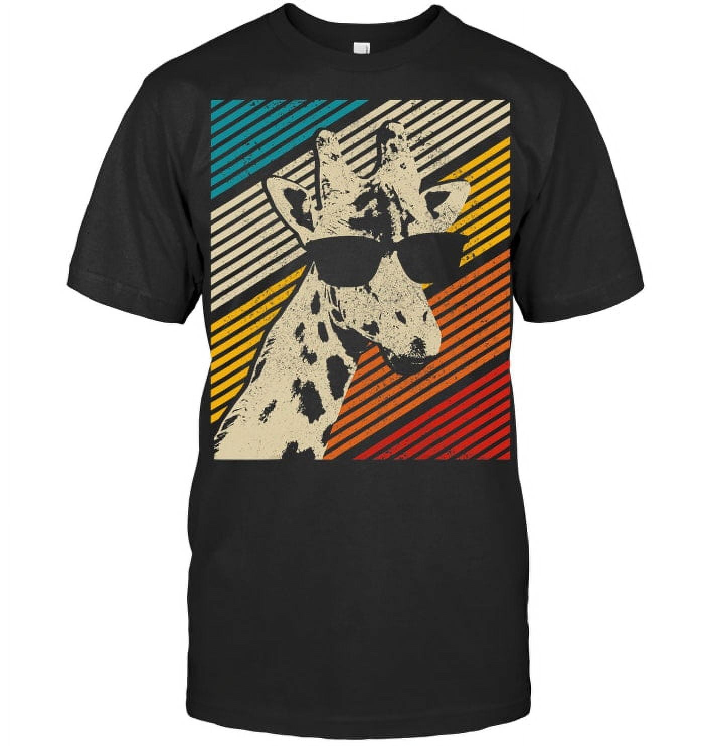 Giraffe Sunglasses African Animal Lover African American T Shirt