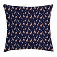 thumbnail image 1 of Giraffe Throw Pillow Cushion Cover, Baby Toddler Nursery Pattern with Funny Animals on Night Sky, Decorative Square Accent Pillow Case, 20 X 20 Inches, Dark Blue Dark Orange and Beige, by Ambesonne, 1 of 2