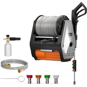 Giraffe Tools 1.6 GPM Electric Power Pressure Washer 100FT Retractable Hose Max 3700 PSI