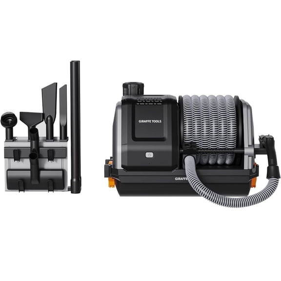 Giraffe Tools Wet Dry Vacuum Cleaner with 30FT Retractable Hose--Remote Control