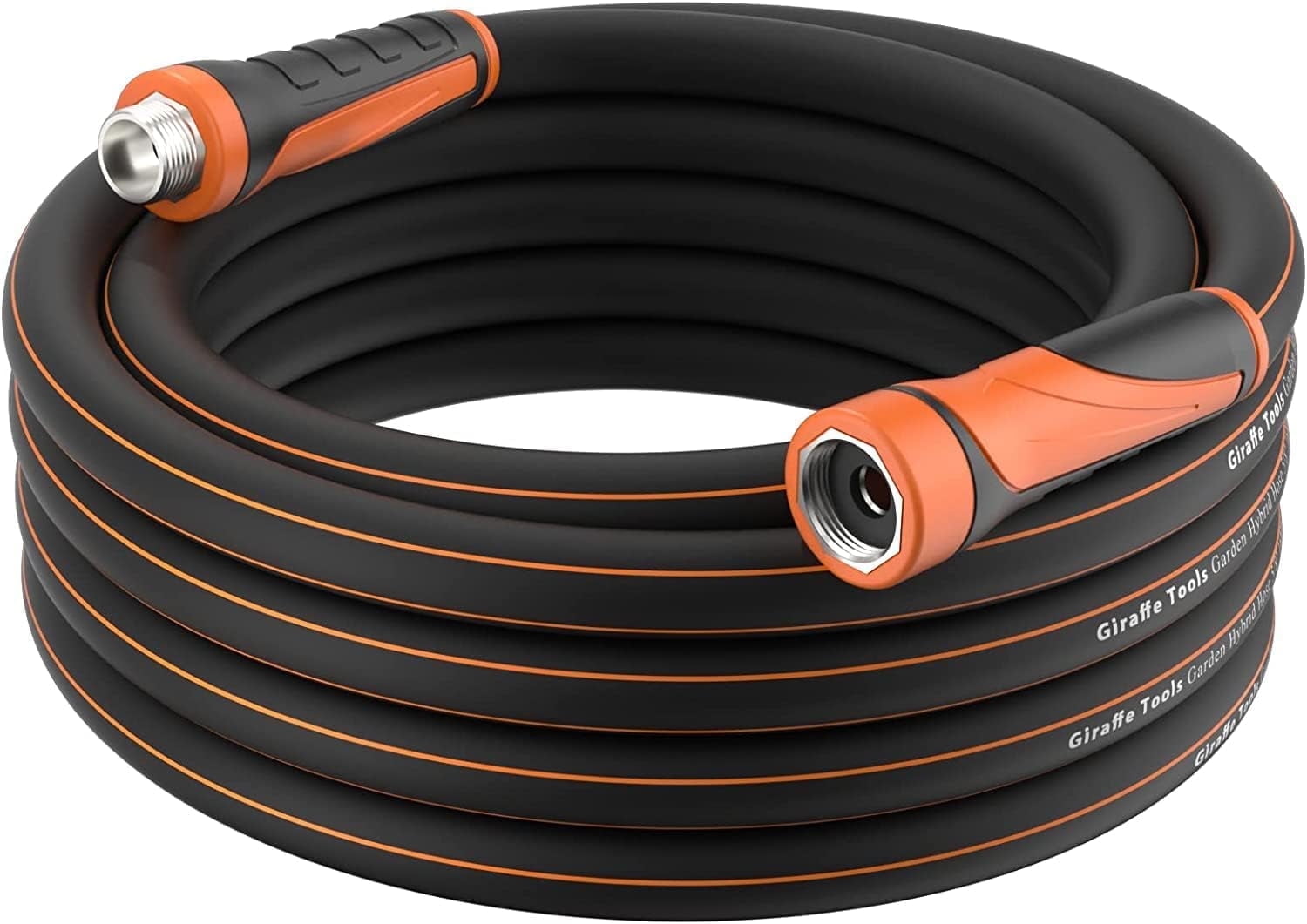Giraffe Tools Lightweight Hybrid Garden Hose 50ft x 5/8" Male to Female with Swivel Handle