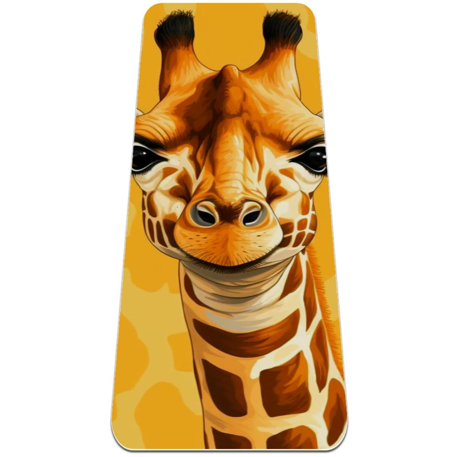 Giraffe Tpe Exercise Mat Yoga Mat with Surface for Home Fitness and