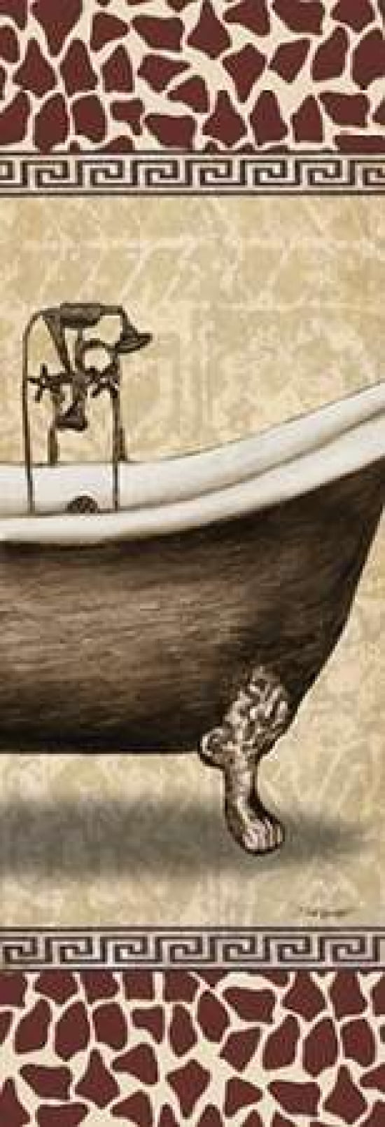 Giraffe Tub Canvas Art - Todd Williams (8 x 24)