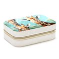 thumbnail image 1 of Giraffe Velvet Necklace Holder: Portable Travel Organizer Box with Removable Compartment - Great Gift for Any Occasion, 1 of 7
