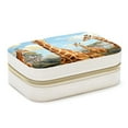 thumbnail image 1 of Giraffe Velvet Portable Storage Box with Removable Compartment - a Stylish Decorative Box, Bracelet Holder, and Jewelry Stand - Gift, 1 of 7