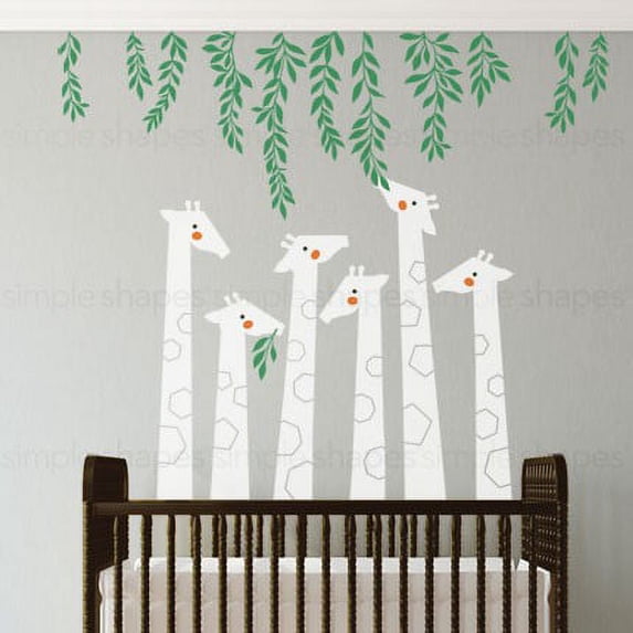 Giraffe Wall Decal - Scheme C