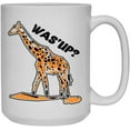 thumbnail image 1 of Giraffe Was'up Mug, Ceramic Mug, Coffee Cup 15 oz, 1 of 3