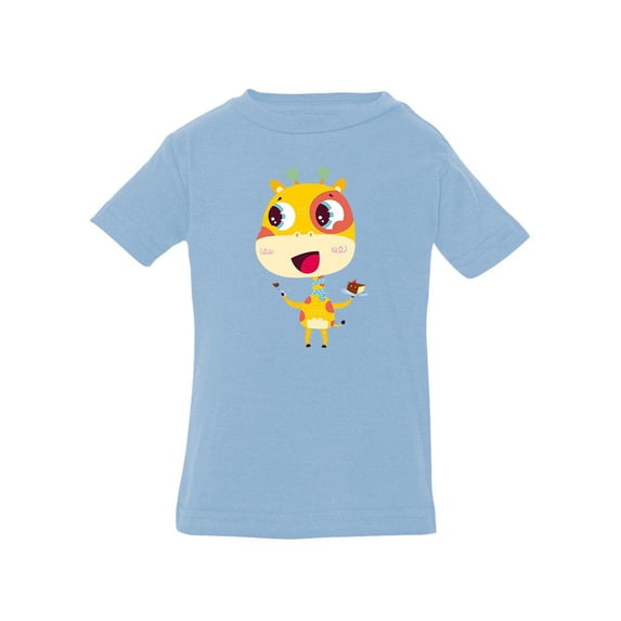 Giraffe With Cake T-Shirt Infant -Image by Shutterstock, 12 Months