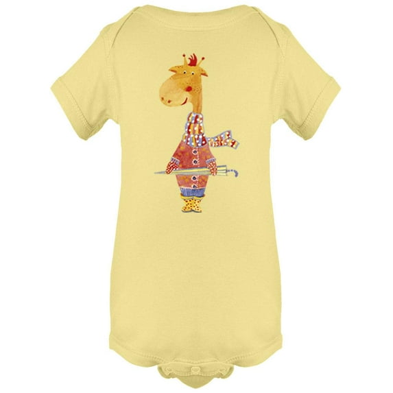 Giraffe With Clothes Bodysuit Infant -Image by Shutterstock, 24 Months