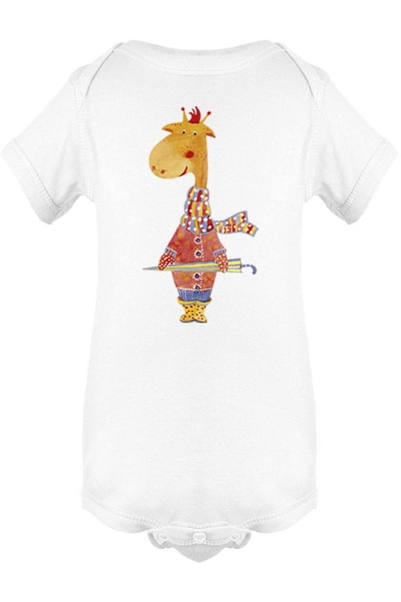 Giraffe With Clothes Bodysuit Infant -Image by Shutterstock,  Newborn