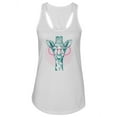 thumbnail image 1 of Giraffe With Glasses Racerback Tank Women -Image by Shutterstock, Female Large, 1 of 4