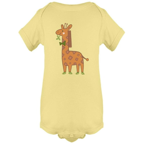 Giraffe With Tie Bodysuit Infant -Image by Shutterstock, 6 Months