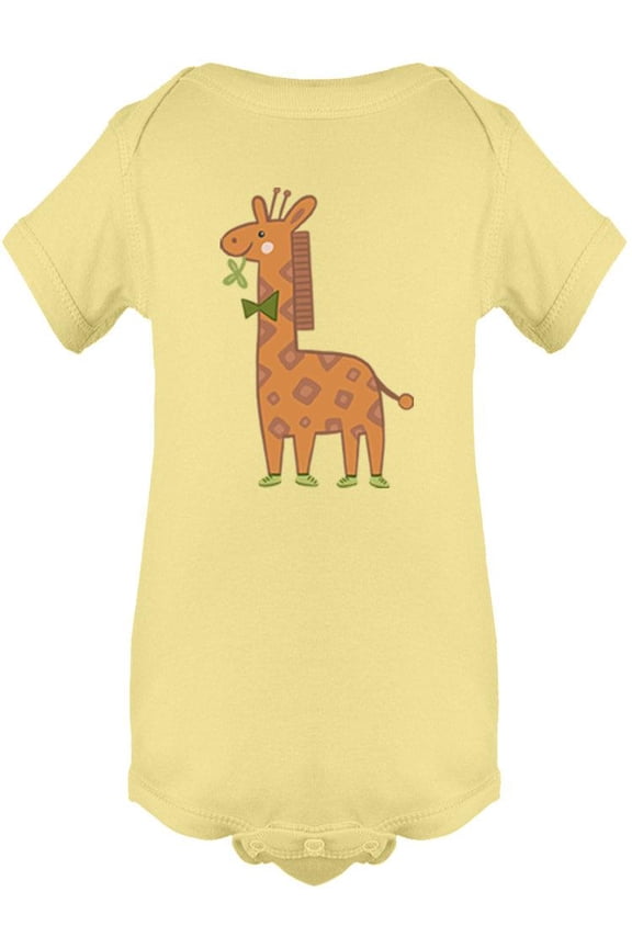 Giraffe With Tie Bodysuit Infant -Image by Shutterstock,  Newborn