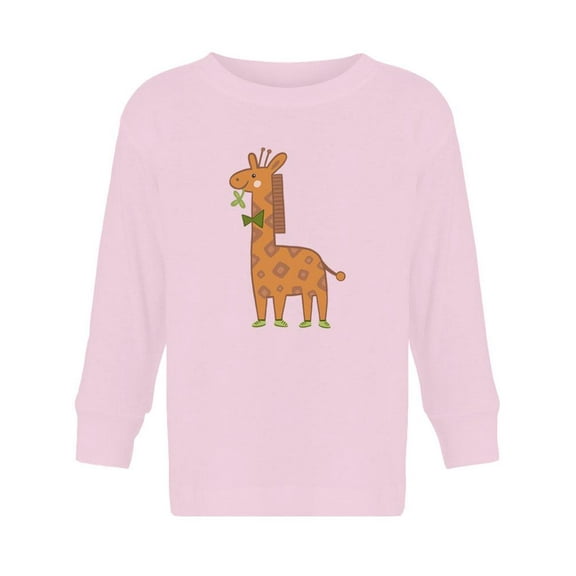 Giraffe With Tie Long Sleeve Toddler -Image by Shutterstock, 2 Toddler