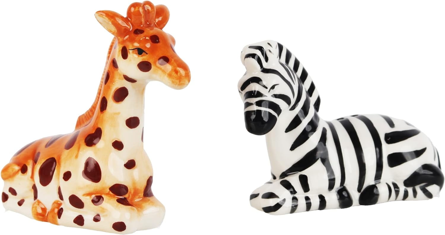 Giraffe & Zebra Salt & Peppers Shakers