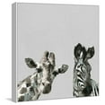 thumbnail image 1 of Giraffe and Zebra IV Floater Framed Painting Print on Canvas, 1 of 6