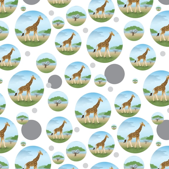 Giraffe in Africa Premium Gift Wrap Wrapping Paper Roll