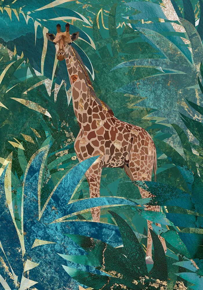 Giraffe in the jungle Poster Print Sarah Manovski (12 x 17)