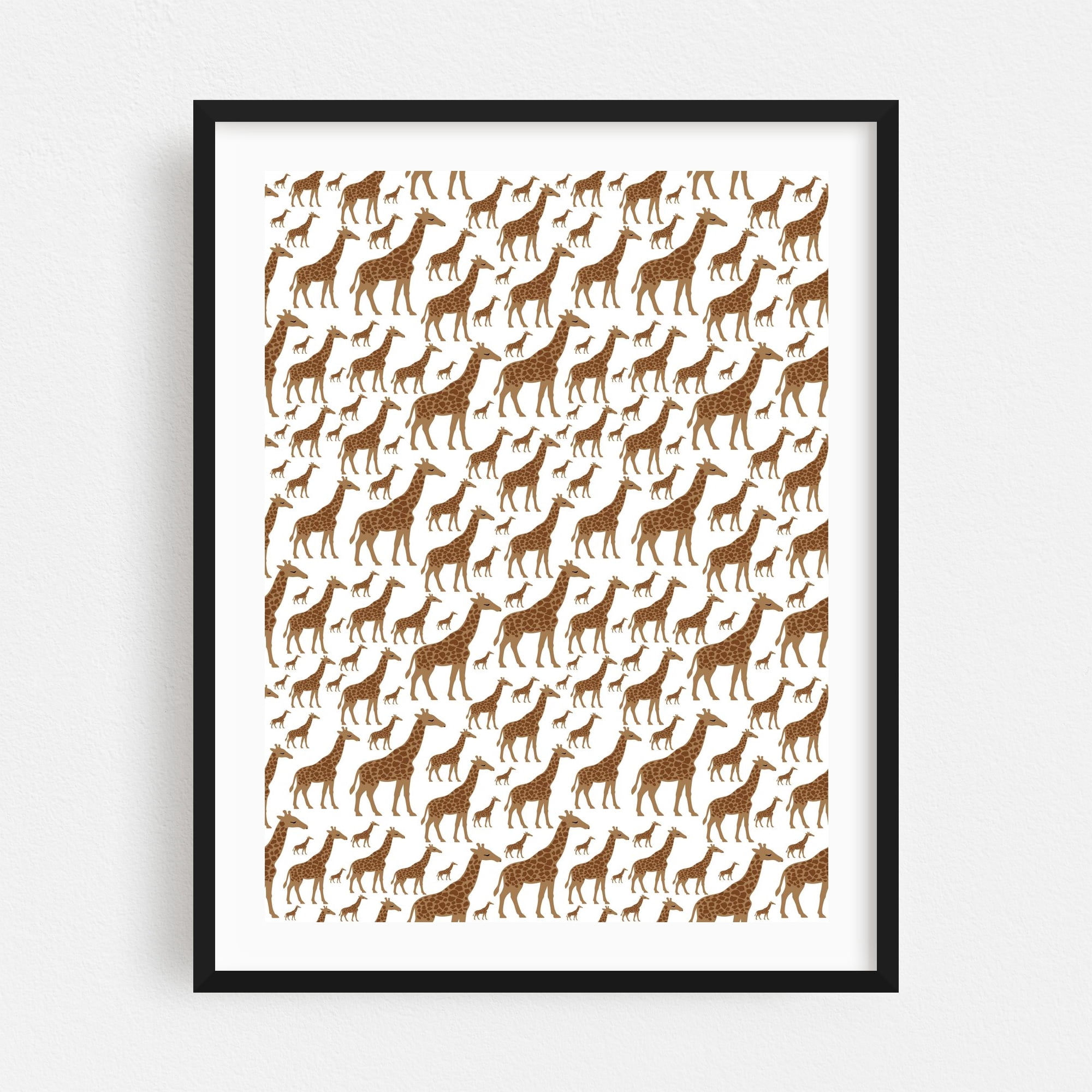 Giraffe pattern - Illustration Pattern Animal Wildlife Nature Black ...
