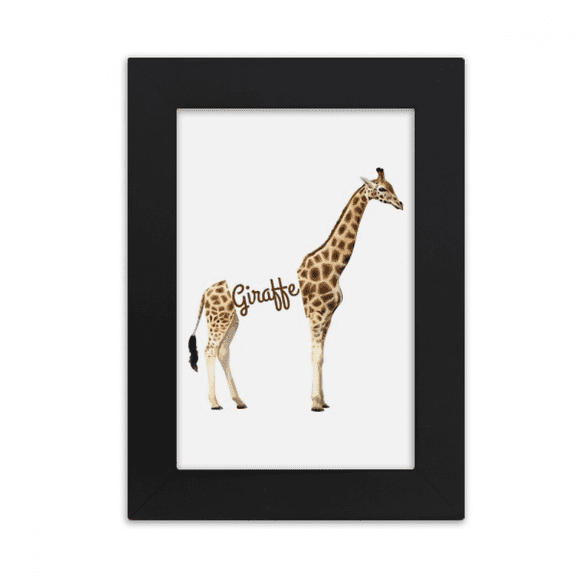 Giraffe's Height Stature Neck Desktop Photo Frame Picture Display Art Painting Exhibit