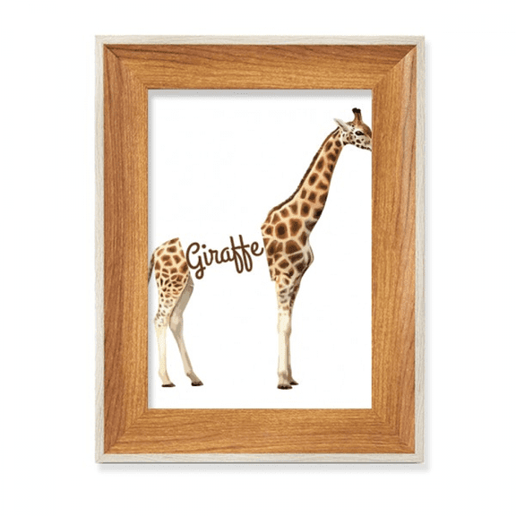 Giraffe's Height Stature Neck Desktop Wooden Photo Frame Display Picture Art Painting Multiple Sets