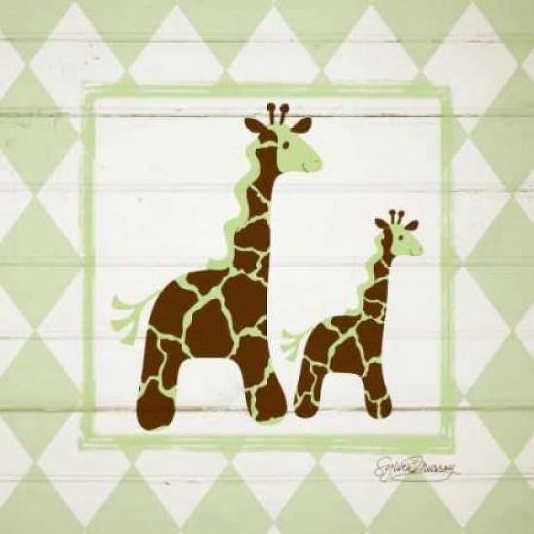 Giraffes Canvas Art - Sylvia Murray (24 x 24)