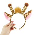 thumbnail image 1 of Giraffes Hair Hoop Plush Giraffes Headband Giraffes Headwear Headband For Women Girl Cartoon Plush HairBand Headdress, 1 of 10