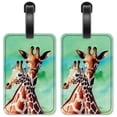 thumbnail image 1 of Giraffes - Luggage ID Tags / Suitcase Identification Cards - Set of 2, 1 of 5