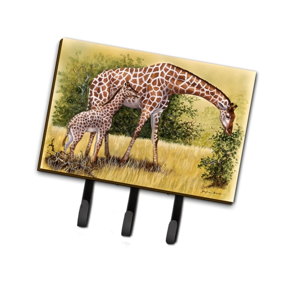 Giraffes by Daphne Baxter Leash or Key Holder
