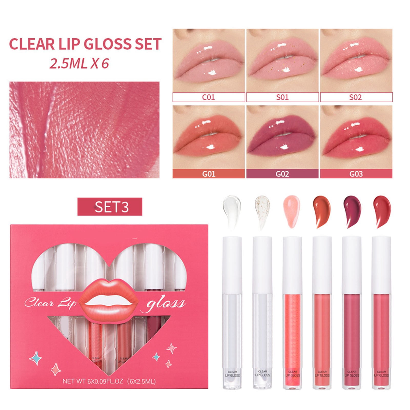 Lip Gloss with Glitter inside Moi Cushion Makeup Natural Makeup Lip Gloss Girls Clear10-12 Vintage Lip Gloss Lip Gloss for Kids Sparkly Lip Gloss Lip Gel Pads Lip Makeup Lip Gloss Organic