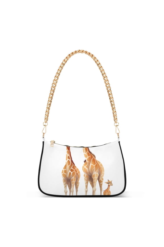 GiraffesWomen Small Shoulder Bag Crossbody Tote Hobo Bags Purse Clutch Handbags with Chain Strap for Women