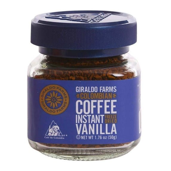Giraldo Farms Vanilla Colombian Instant Freeze Dried Coffee, 1.76 Oz.
