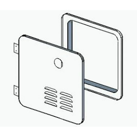 Girard 2022107535 Door Kit for GSWH-2 New Installations and Suburban 6-Gallon Water Heater - 16", Polar White