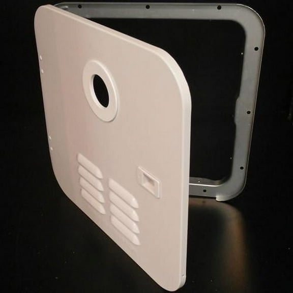 Girard 2GWHDA6 Tankless Water Heater Polar White Door/Flange Assembly - Atwood 6 Gallon