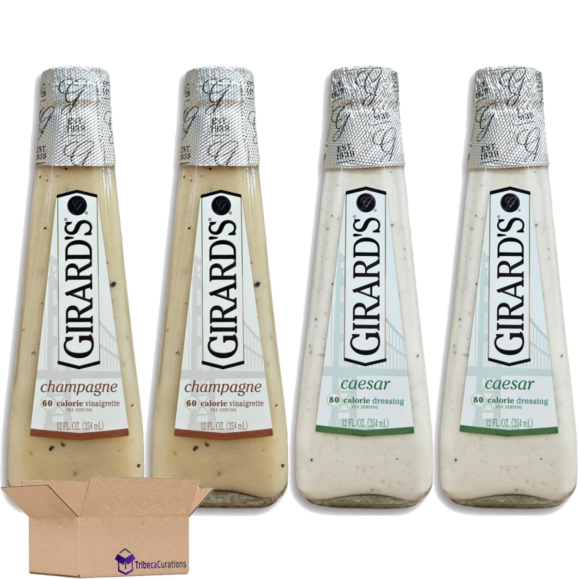 Girard's Light Caesar & Light Champagne Salad Dressing Variety Pack