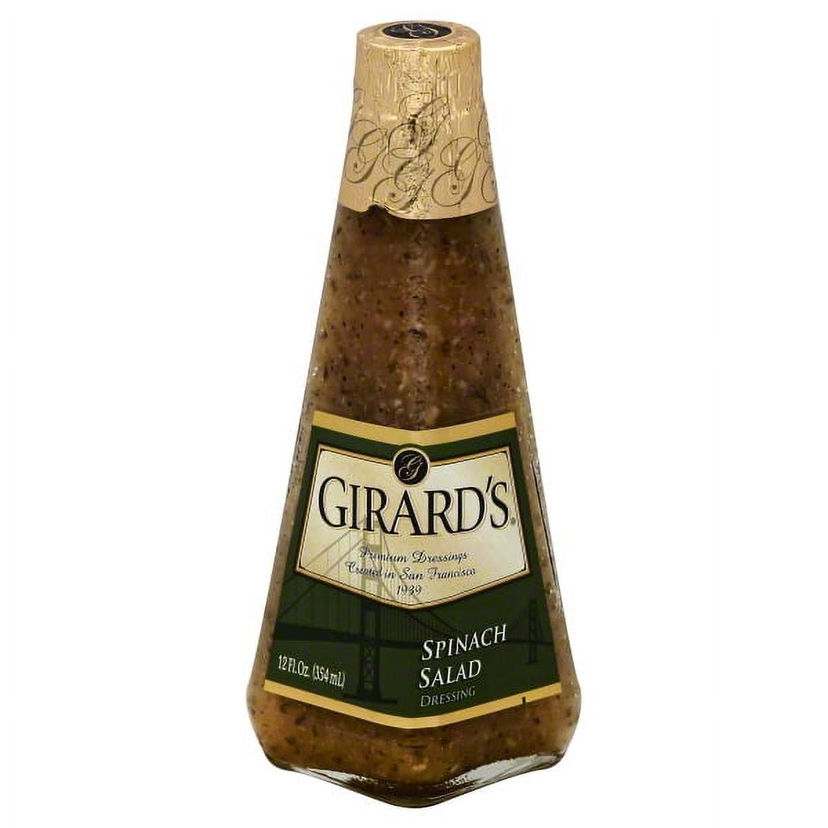 Girard's Spinach Salad Dressing 12 fl. oz. Glass Bottle