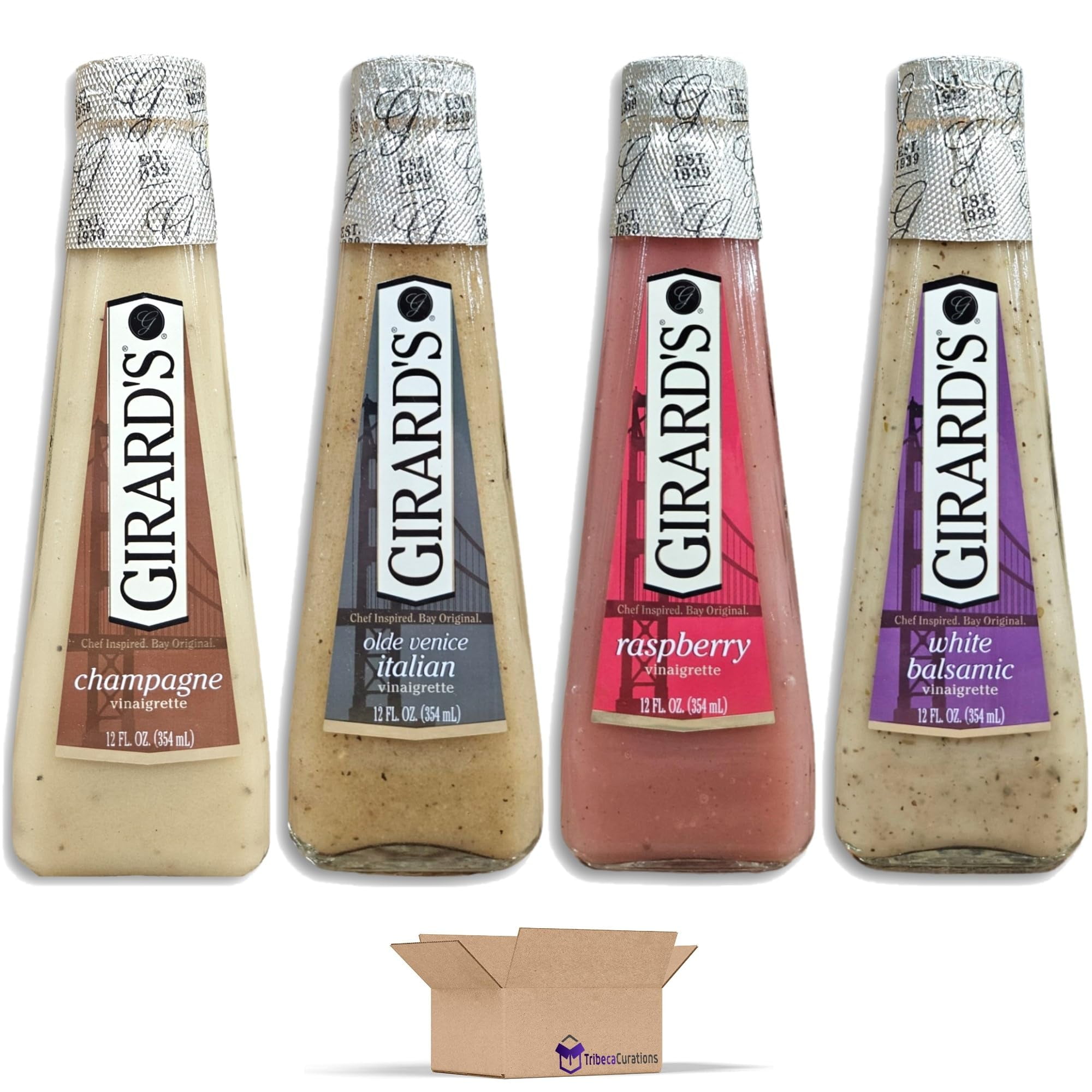 Girard's Vinaigrette Salad Dressing Variety Pack Bundled by Tribeca