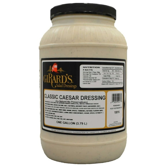 Girards Dressing Au Naturel Classic Caesar Dressing, 1 Gallon -- 2 per case.