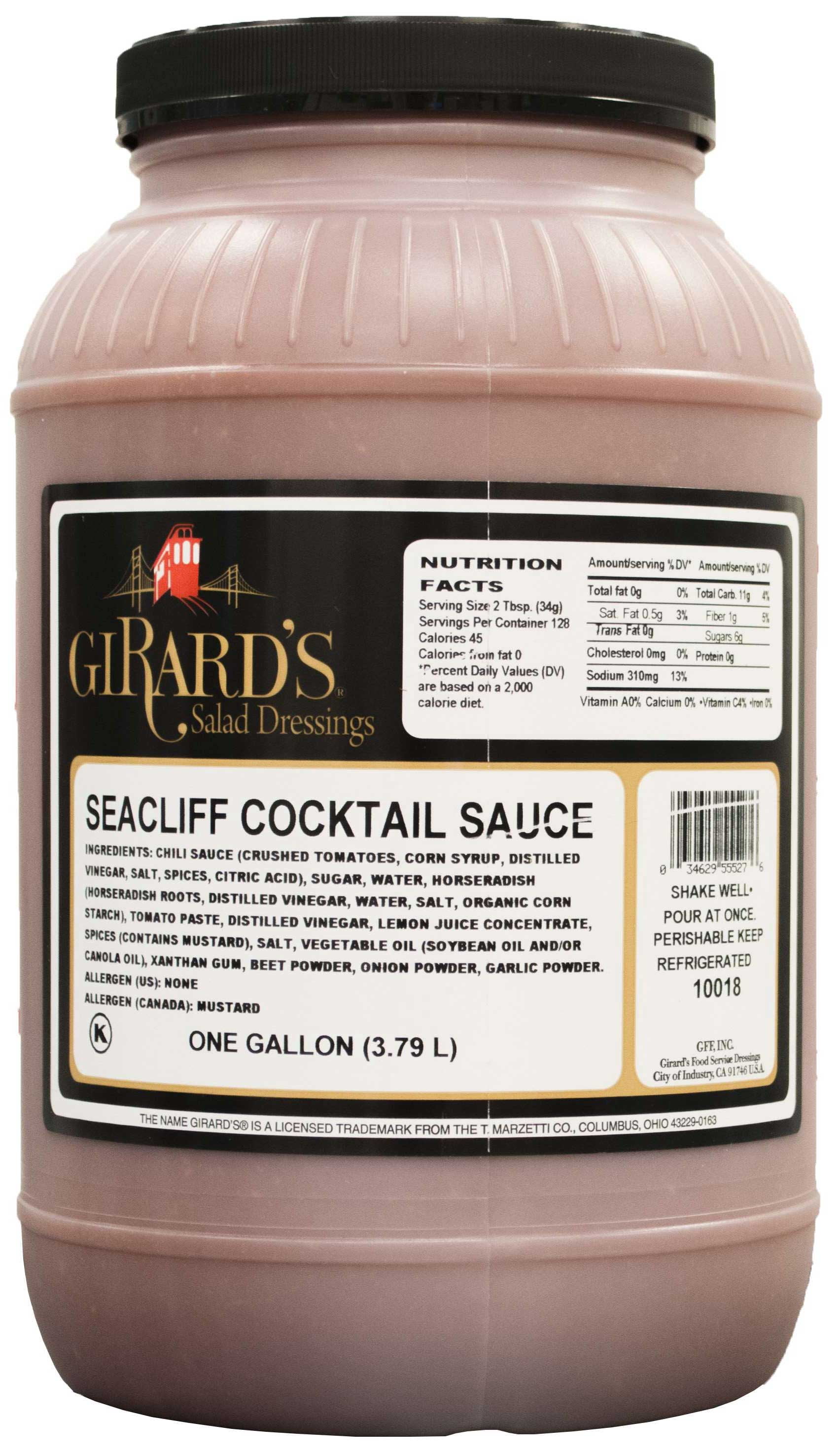 Girards Dressing Au Naturel Seacliff Cocktail Sauce, 1 Gallon -- 2 per case.