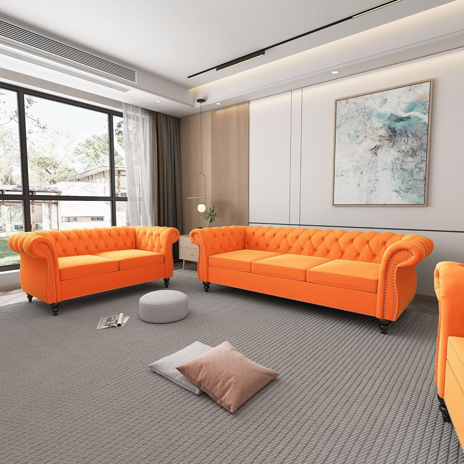 Giratree Living Room Furniture Sets, 2 Piece Sofa Sets for Living Room ...