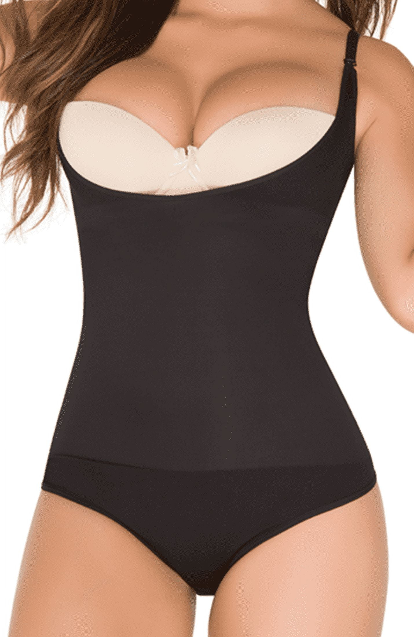 Girdle Shapewear Bodysuit-Faja Colombiana Fresh and Light Fajas Colombianas  para Adelgazar y Reducir body briefer for women Seamless Gusset Opening  with Hooks Open Bust Adjustable Straps Back Support 