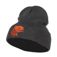 thumbnail image 1 of Girffin Emblem Embroidered Long Beanie - Dk Grey OSFM, 1 of 5
