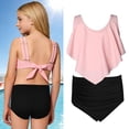 thumbnail image 1 of Girl 2 Piece Swimsuit Ruffled Girls Bikini with Chest Pad Girl Swimsuit Size 6-7 Years, 1 of 6