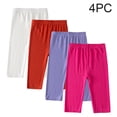 thumbnail image 1 of Girl 4PC Cropped Pants Summer Thin Children's Clothing Leggings For Girl Baby Pants Childrens Cropped Pants, 1 of 8