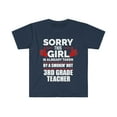 thumbnail image 1 of Girl Already taken by hot 3rd grade Teacher Soulmate Unisex T-shirt S-3XL, 1 of 2