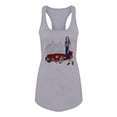 thumbnail image 1 of Girl And A Car Racerback Tank Women -Image by Shutterstock, Female Medium, 1 of 4