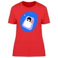 thumbnail image 1 of Girl And Cat Sleeping On Futon T-Shirt Women -Image by Shutterstock, Female Small, 1 of 2