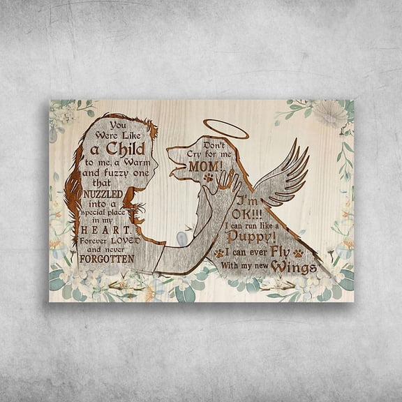 Girl And Golden Retriever Soul - You Were Like A Child To Me, A Warm And Fuzzy One 11 x 17 Inch Poster