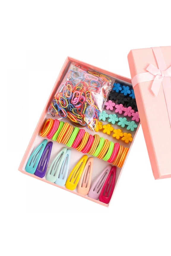 Girl Baby Summer Small Flower Catch Clip BB Clip Girl Hair Rope Rubber Band Hair Accessories Set