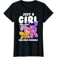 thumbnail image 1 of Girl Balloon Animals Party Balloonist Balloon Artist Cute T-Shirt men and women can wear, black, white, gifts, 1 of 4